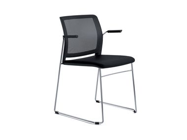 Sled base plastic training chair with linking device INCONTRO ADDO Furniture