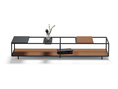 Rectangular low wooden coffee table MARK ADDO Furniture