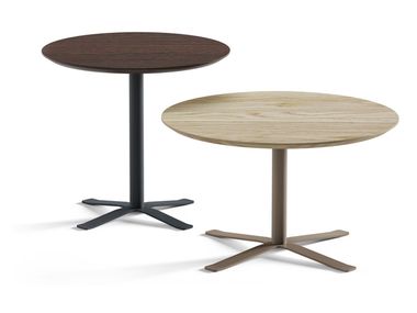 Round wooden high side table SOLID ADDO Furniture