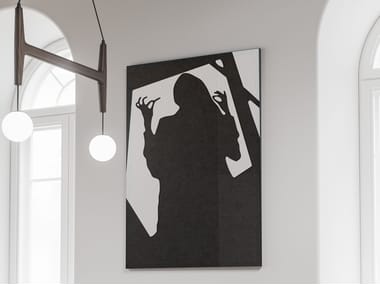 ADJ, OMBRA Pannello fonoassorbente in feltro di PET riciclato e pelle tecnica