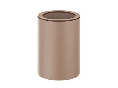 Leather waste paper bin SMOOTH WASTE BASKET ADJ