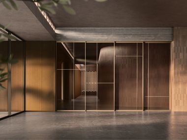 Sliding glass movable wall Motorized sliding system ADL