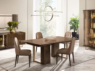 Extending rectangular wooden table FIAMMA ADORA