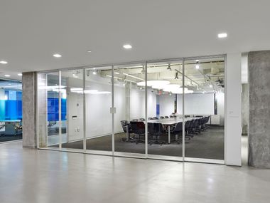 Glass and aluminium Partition wall ARMONICA ADOTTA WALLS