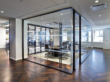 Glass and aluminium Partition wall METAFORA ADOTTA WALLS