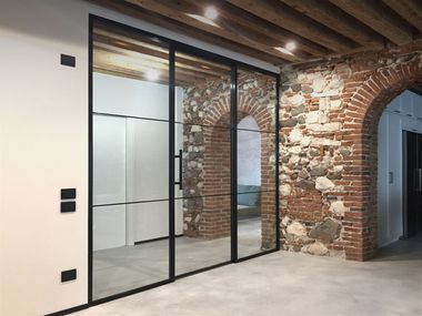 Glass and aluminium Partition wall THESIS ADOTTA WALLS
