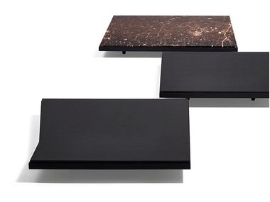 Mesa de centro baixa quadrada ALBERESE WOOD De Padova