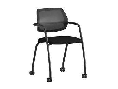 Fabric training chair with castors ALEGRIA Ersa