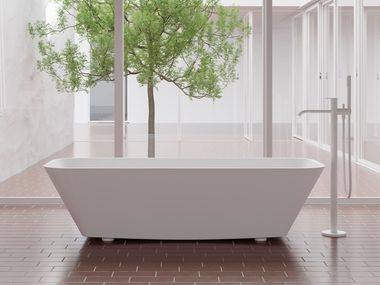 Freestanding rectangular bathtub ALFA ESSENTIAL | Rectangular bathtub ...