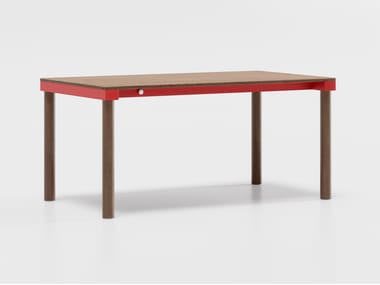 Rectangular extending wooden table PUNTOQUADRO