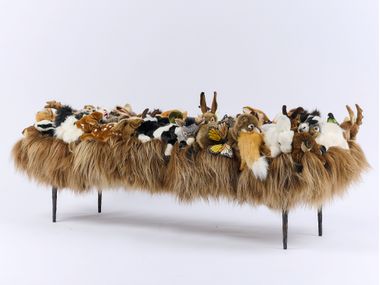 Upholstered polyester bench ALPIN APCOLLECTION