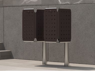 Portarifiuti in alluminio per esterni ROSSC VEDRANA ALUSCALAE