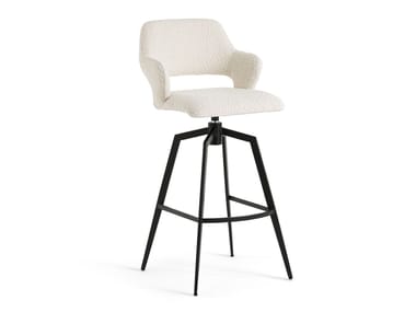 AMPM, ASYAR Sgabello girevole in tessuto con braccioli