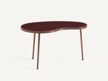 Mesa de centro de café em aço e vidro GALO AMPM