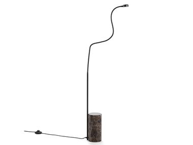 LED metal and marble floor lamp GINO AMPM