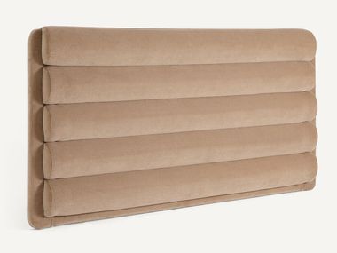 Cabecera tapizada de terciopelo para cama doble KACHKA AMPM