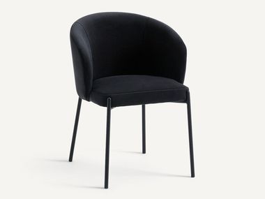 Silla tapizada de terciopelo KINNA AMPM