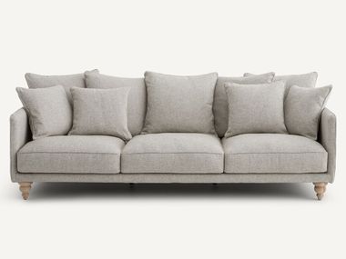 Straight fabric sofa with removable cover LAZARE AMPM