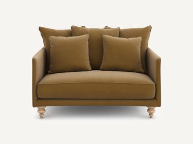 Straight 2 seater fabric sofa with removable cover LAZARE AMPM