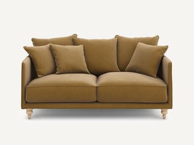 Straight 3 seater fabric sofa with removable cover LAZARE AMPM
