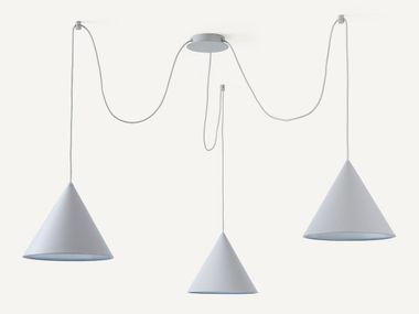 Lampada a sospensione a LED in metallo MOKE AMPM