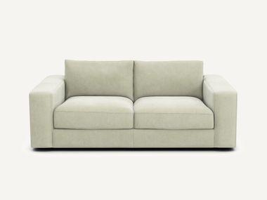 Velvet stonewashed 3-seater sofa SKANDER AMPM
