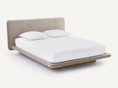 Doppelbett mit Polsterkopfteil SLICE AMPM