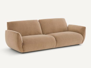 Straight stonewashed velvet sofa SPOGANO AMPM
