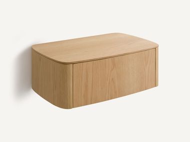 Comodino sospeso rettangolare in legno WILLOW AMPM