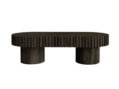 Oval wooden coffee table TSAR II ANA ROQUE INTERIORS