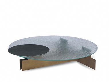 Mesa de centro de café redonda baixa AQUA ENNE