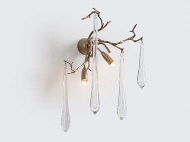 Lampada da parete fatta a mano in bronzo AQUA BRISE Serip