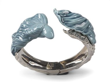 Lladró, AQUARIUM HINGE CUFF Bracciale in porcellana