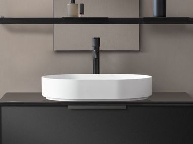 Lavabo da appoggio rotondo o ovale in Geablu CIOTOLA FASHION GEABLU ARBLU