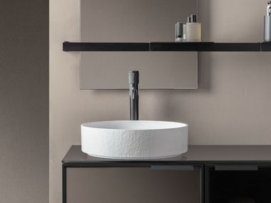 Lavabo da appoggio rotondo o ovale in Pietrablu® CIOTOLA FASHION PIETRABLU ARBLU