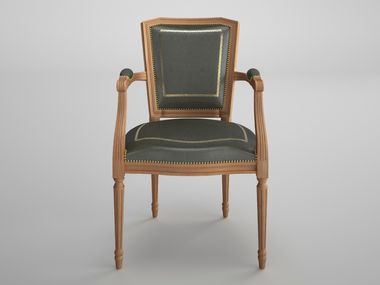 Silla de cuero con brazos ART&MOBLE Ofifran