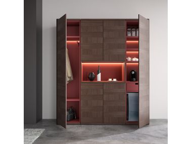ARTDECO Tall wood veneer office storage unit By Ofifran | design Vicent ...