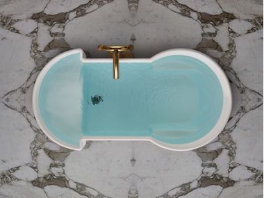 Freistehende Badewanne mit Sitz AR-1650/ARTE HIDEO