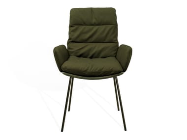 Upholstered chair with armrests ARVA | Chair with armrests