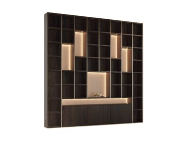 Lacquered custom bookcase BOOKIE BOURBON By POLaRT Lacquered custom bookcase BOOKIE BOURBON By POLaRT