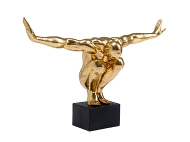 Resin sculpture ATHLETE XL GOLD