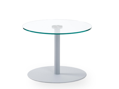 Round glass coffee table ATOMA ROSSIN
