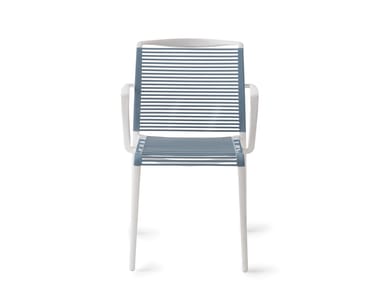 Sedia impilabile in tecnopolimero con braccioli AVENICA GABER