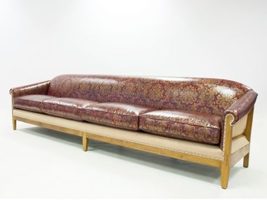 4 seater leather sofa AVIS ESSENCE Crearte Collections
