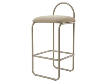 Sgabello da bar in acciaio con seduta imbottita ANGUI AYTM