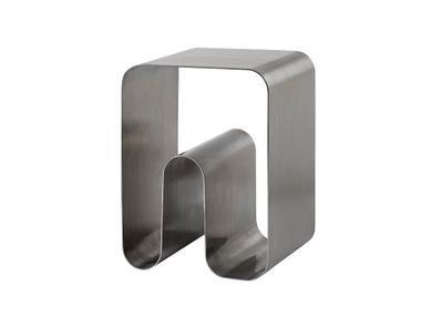 Low stainless steel stool CURVA SOLID AYTM