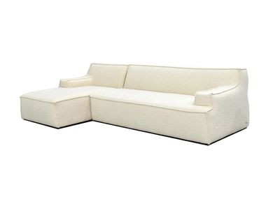 Divano componibile in tessuto con penisola AMON Able