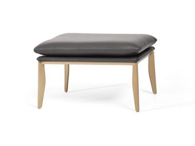 Pouf quadrato in pelle AMORINO Able