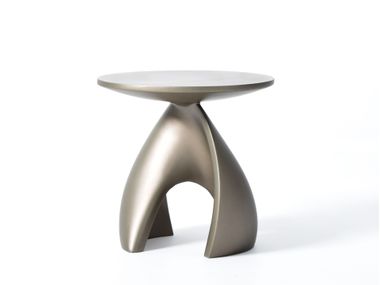 Tavolino rotondo in vetroresina da salotto DEA Able