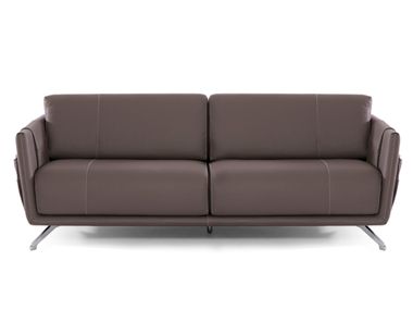 Divano in pelle a 3 posti con portariviste MARRIOTT Able